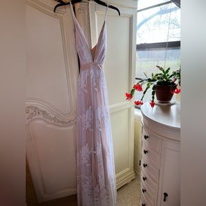 White Detailed Maternity Dress